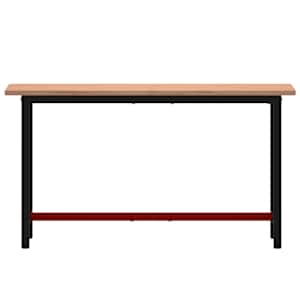 Pracovní stůl 150 x 55 x 81,5 cm masivní bukové dřevo a kov - obrázek 3