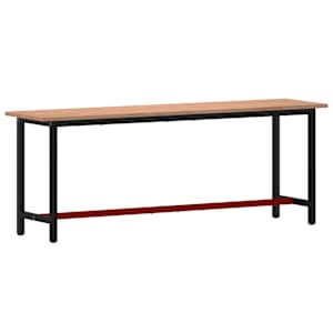 Pracovní stůl 220 x 55 x 81,5 cm masivní bukové dřevo a kov - obrázek 5