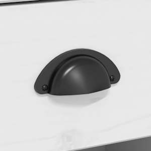 Nočna omarica BODO bela 53x38,5x67 cm trdna borovina - slika 7