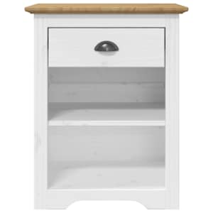 Nočna omarica BODO rjava 53x38,5x67 cm trdna borovina - slika 3