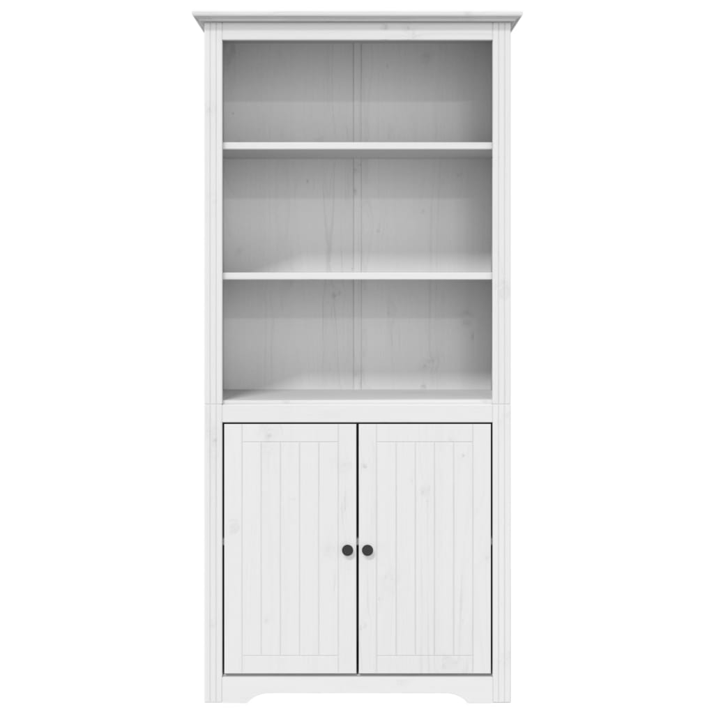 vidaXL Libreria BODO 82x40x173 cm in Legno Massello di Pino Bianco