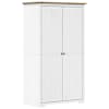 vidaXL riidekapp BODO, valge ja pruun, 99x53,5x173 cm, m&auml;nnipuit
