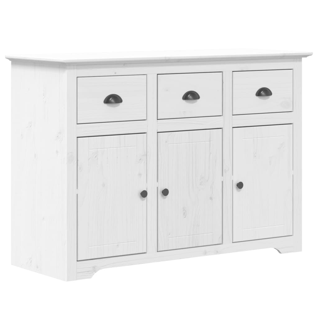 vidaXL Dressoir BODO 115x43x79,5 cm massief grenenhout wit