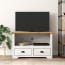 vidaXL BODO barna tömör fenyőfa TV-szekrény 2 fiókkal 91,5x44,5x56 cm termék 2. képe