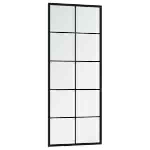 Nástěnná zrcadla 2 ks černá 100 x 40 cm kov - obrázek 3