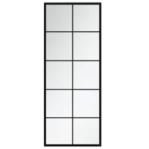 Nástěnná zrcadla 2 ks černá 100 x 40 cm kov - obrázek 4