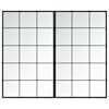 vidaXL seinapeeglid 2 tk, must, 100 x 60 cm, metall