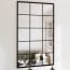  vidaXL 2 db fekete fém fali tükör 100x60 cm termék 2. képe