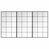 vidaXL seinapeeglid 3 tk, must, 100 x 60 cm, metall