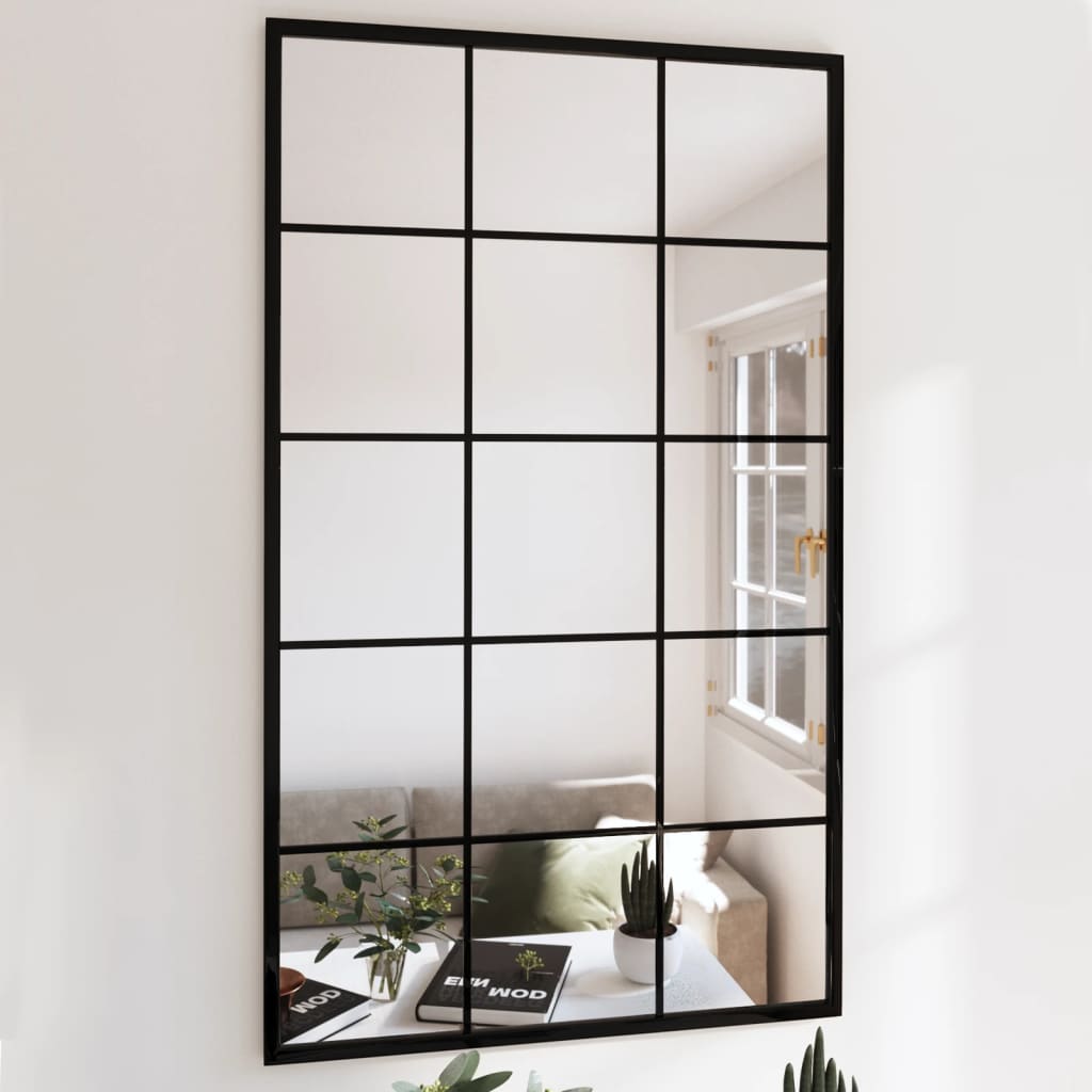 Wandspiegel 4 Stk. Schwarz 100×60 cm Metall kaufen