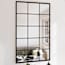  vidaXL 4 db fekete fém fali tükör 100x60 cm termék 2. képe