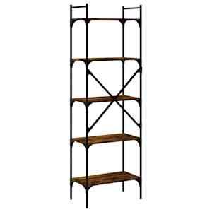Knihovna s 5 policemi kouřový dub 56 x 31,5 x 174 cm kompozit - obrázek 6