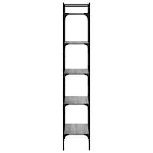 Knihovna s 5 policemi šedá sonoma 56 x 31,5 x 174 cm kompozit - obrázek 5