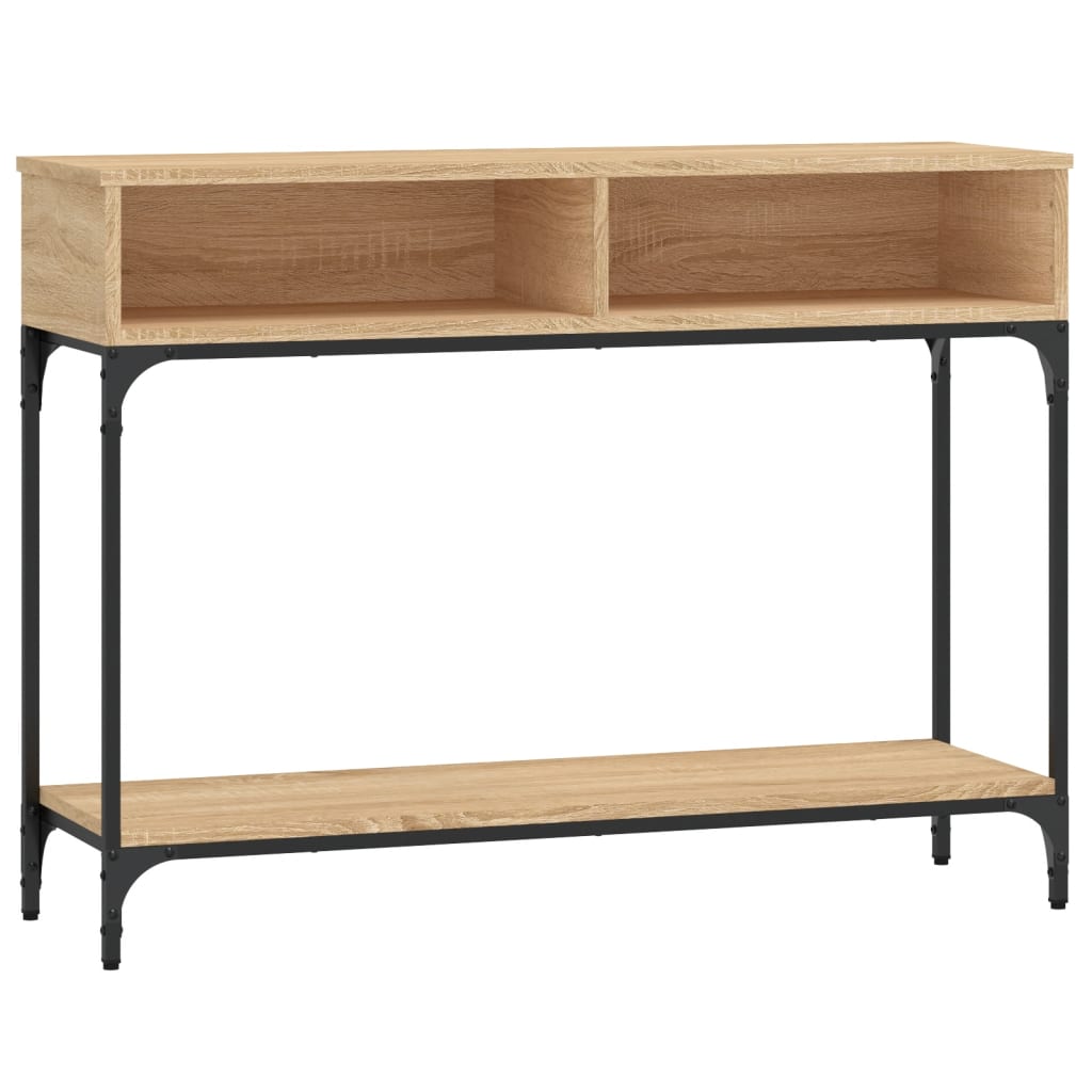 vidaXL Konzolový stolík dub sonoma 100x39x75 cm spracované drevo-image-8720845915728