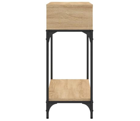 VidaXL Konsolentisch Aus Massivholz – 200x29x75 Cm, Industriell, Für Wohnzimmer Oder Büro