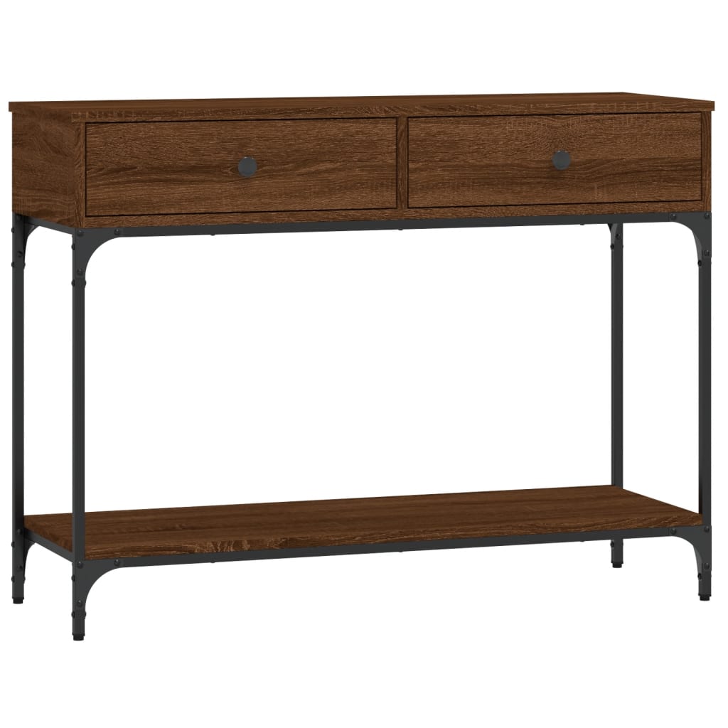vidaXL Konzolový stolek hnědý dub 100 x 34,5 x 75 cm kompozitní dřevo