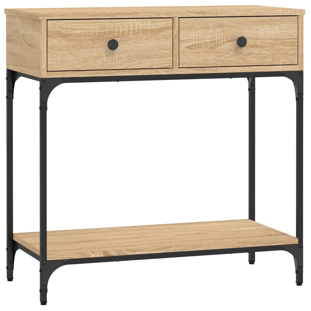 vidaXL Konzolový stolek dub sonoma 75 x 34,5 x 75 cm kompozitní dřevo