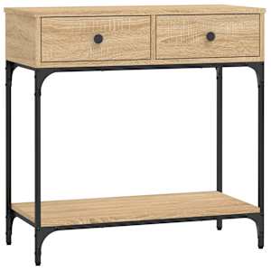 Konzolový stolek dub sonoma 75 x 34,5 x 75 cm kompozitní dřevo - obrázek 2