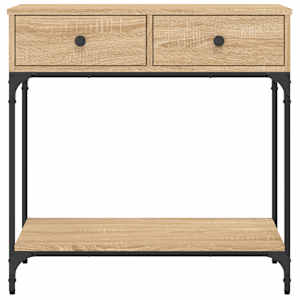 Konzolový stolek dub sonoma 75 x 34,5 x 75 cm kompozitní dřevo - obrázek 6