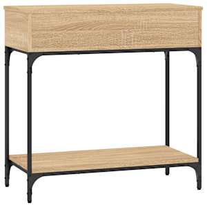 Konzolový stolek dub sonoma 75 x 34,5 x 75 cm kompozitní dřevo - obrázek 7