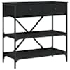 vidaXL konsoollaud, must, 75x34,5x75 cm, tehispuit
