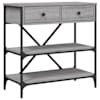 vidaXL konsoollaud, hall Sonoma tamm, 75x34,5x75 cm, tehispuit