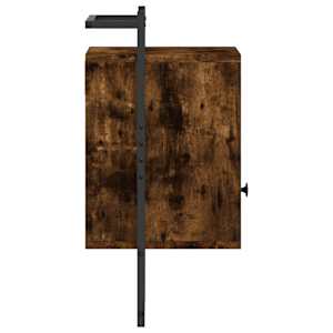 Noční stolky nástěnné 2 ks kouřový dub 40 x 30 x 61 cm kompozit - obrázek 8