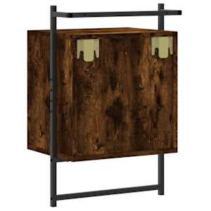 Noční stolky nástěnné 2 ks kouřový dub 40 x 30 x 61 cm kompozit - obrázek 9