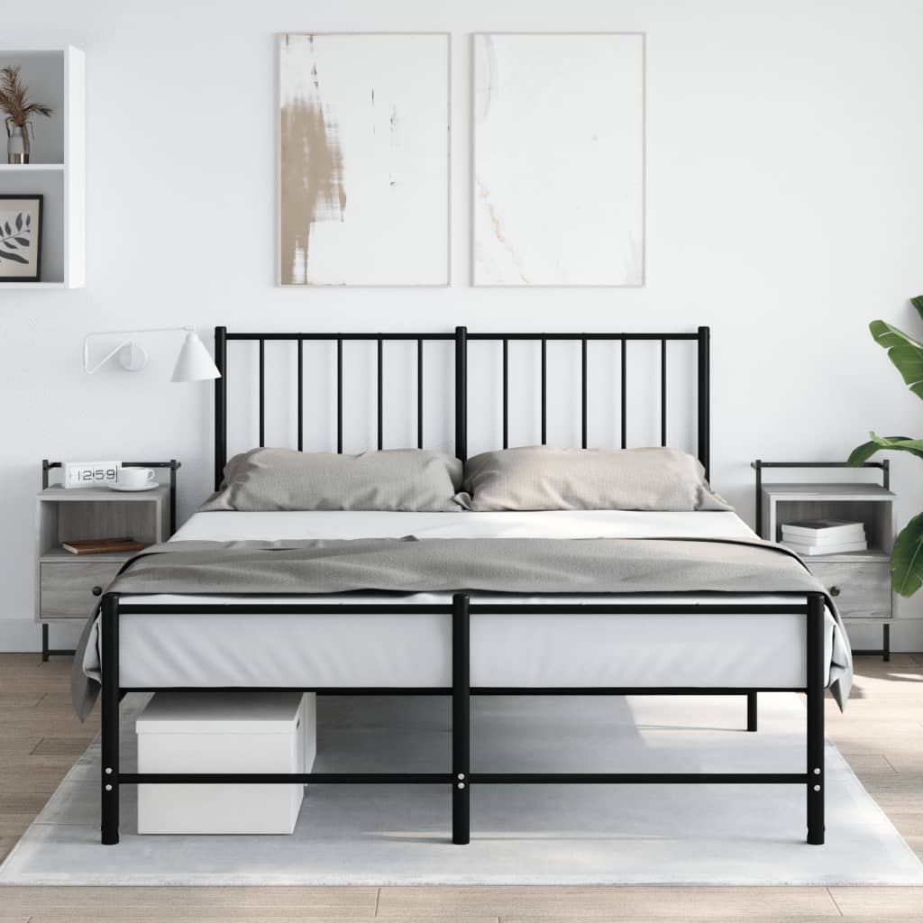 vidaXL Sängbord väggmonterat 2 st grå sonoma 40x30x61 cm konstr. trä