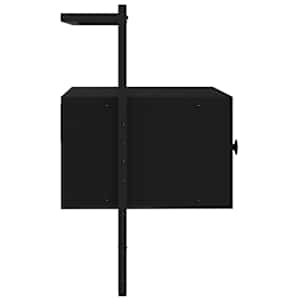 TV skříňka nástěnná černá 60,5 x 30 x 51 cm kompozitní dřevo - obrázek 4