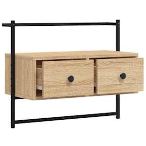 TV skříňka nástěnná dub sonoma 60,5x30x51 cm kompozitní dřevo - obrázek 5