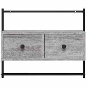 TV skříňka nástěnná šedá sonoma 60,5x30x51 cm kompozitní dřevo - obrázek 6