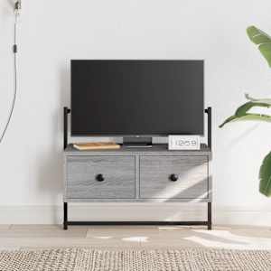 TV skříňka nástěnná šedá sonoma 60,5x30x51 cm kompozitní dřevo