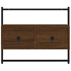 TV skříňka nástěnná hnědý dub 60,5x30x51 cm kompozitní dřevo - obrázek 6