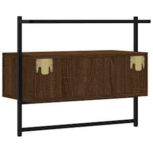 TV skříňka nástěnná hnědý dub 60,5x30x51 cm kompozitní dřevo - obrázek 7