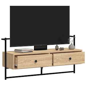 TV skříňka nástěnná dub sonoma 100,5x30x51 cm kompozitní dřevo - obrázek 3