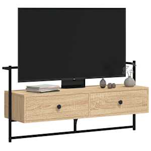 TV skříňka nástěnná dub sonoma 100,5x30x51 cm kompozitní dřevo - obrázek 4
