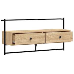 TV skříňka nástěnná dub sonoma 100,5x30x51 cm kompozitní dřevo - obrázek 6