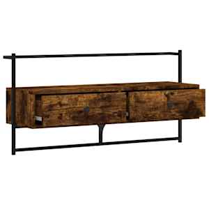 TV skříňka nástěnná kouřový dub 100,5x30x51 cm kompozitní dřevo - obrázek 6