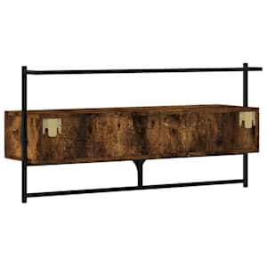 TV skříňka nástěnná kouřový dub 100,5x30x51 cm kompozitní dřevo - obrázek 8