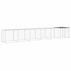 Klec pro kuřata se střechou antracitová 603 x 98 x 90 cm ocel - obrázek 2