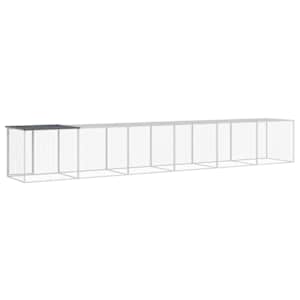 Klec pro kuřata se střechou antracitová 603 x 98 x 90 cm ocel - obrázek 5