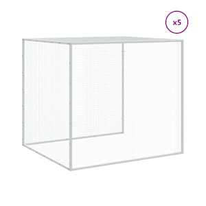 Klec pro kuřata se střechou antracitová 603 x 98 x 90 cm ocel - obrázek 7