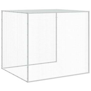 Klec pro kuřata se střechou antracitová 603 x 98 x 90 cm ocel - obrázek 8