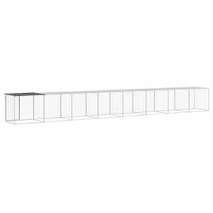 Klec pro kuřata se střechou antracitová 803 x 98 x 90 cm ocel - obrázek 5