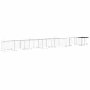 Klec pro kuřata se střechou antracitová 1 003 x 98 x 90 cm ocel - obrázek 2