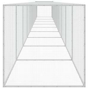 Klec pro kuřata se střechou antracitová 1 003 x 98 x 90 cm ocel - obrázek 4