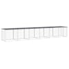 vidaXL katusega kanapuur, antratsiithall, 603x98x90 cm tsingitud teras