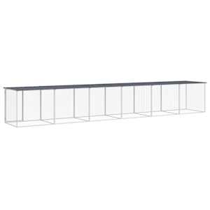 Klec pro kuřata se střechou antracitová 603 x 98 x 90 cm ocel - obrázek 5