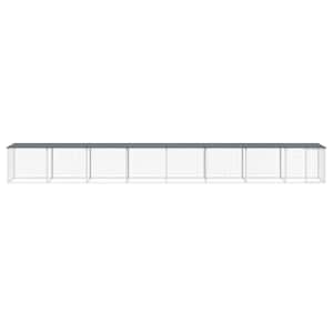 Klec pro kuřata se střechou antracitová 803 x 98 x 90 cm ocel - obrázek 3